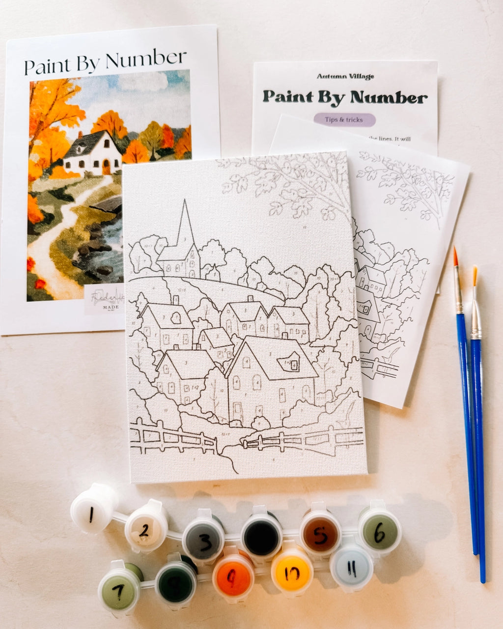 Paint & Sip - Autumn Cottage & Fall Bookshop