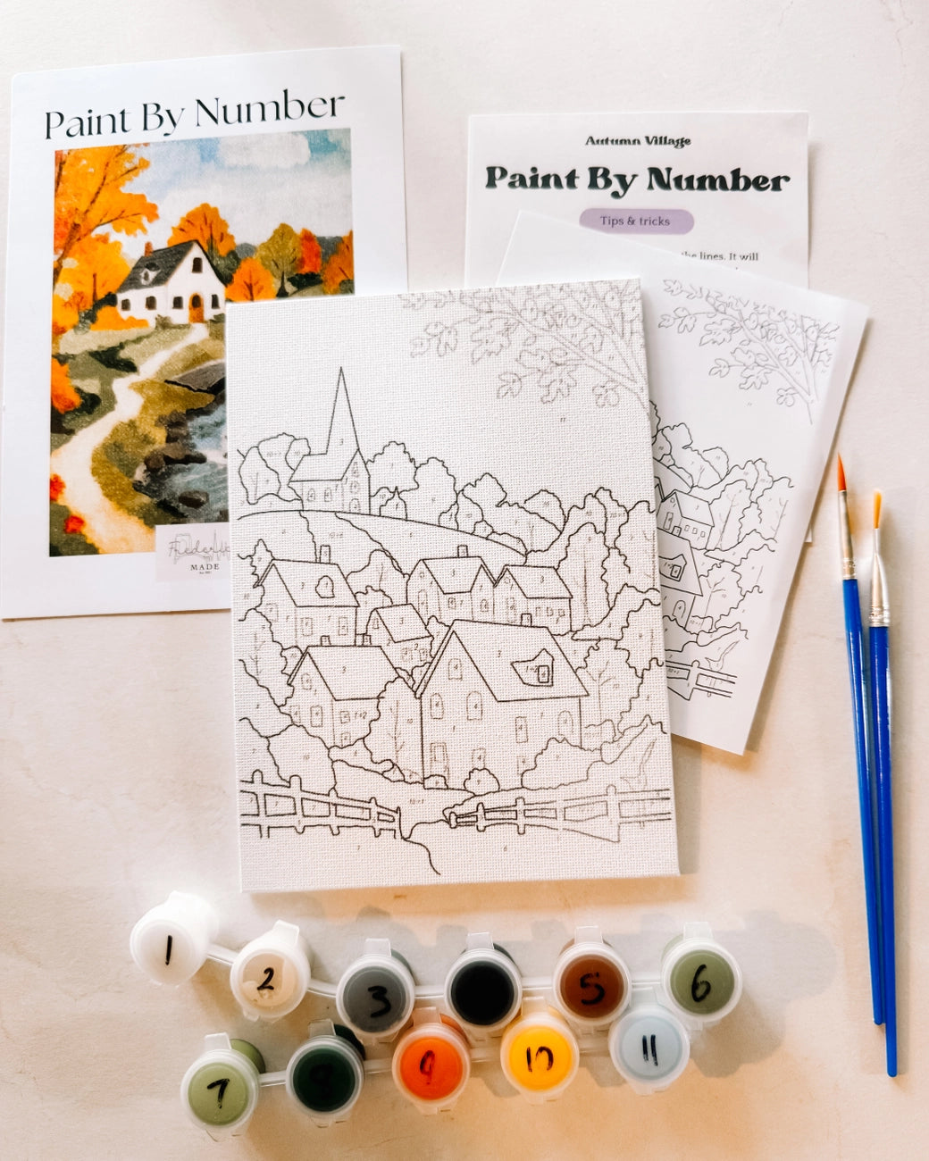 Paint & Sip - Autumn Cottage & Fall Bookshop