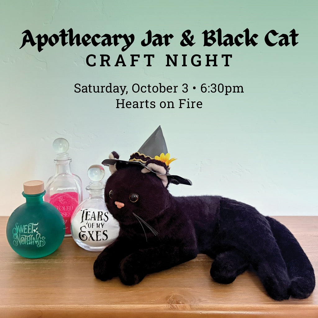 Apothecary Jar & Black Cat Craft Night